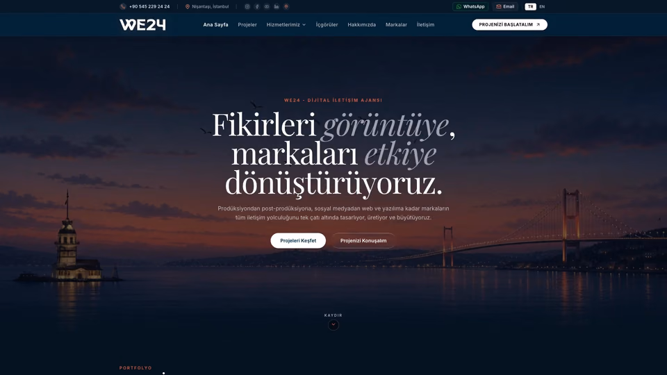 WE24 Agency - Corporate Website (Custom Code)