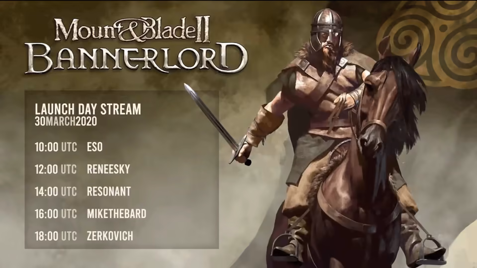 Mount & Blade II: Bannerlord Global Launch